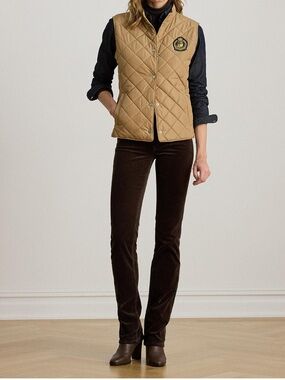 Lauren Ralph Lauren
Women's Quilted Vest size medium Color Classic Camel